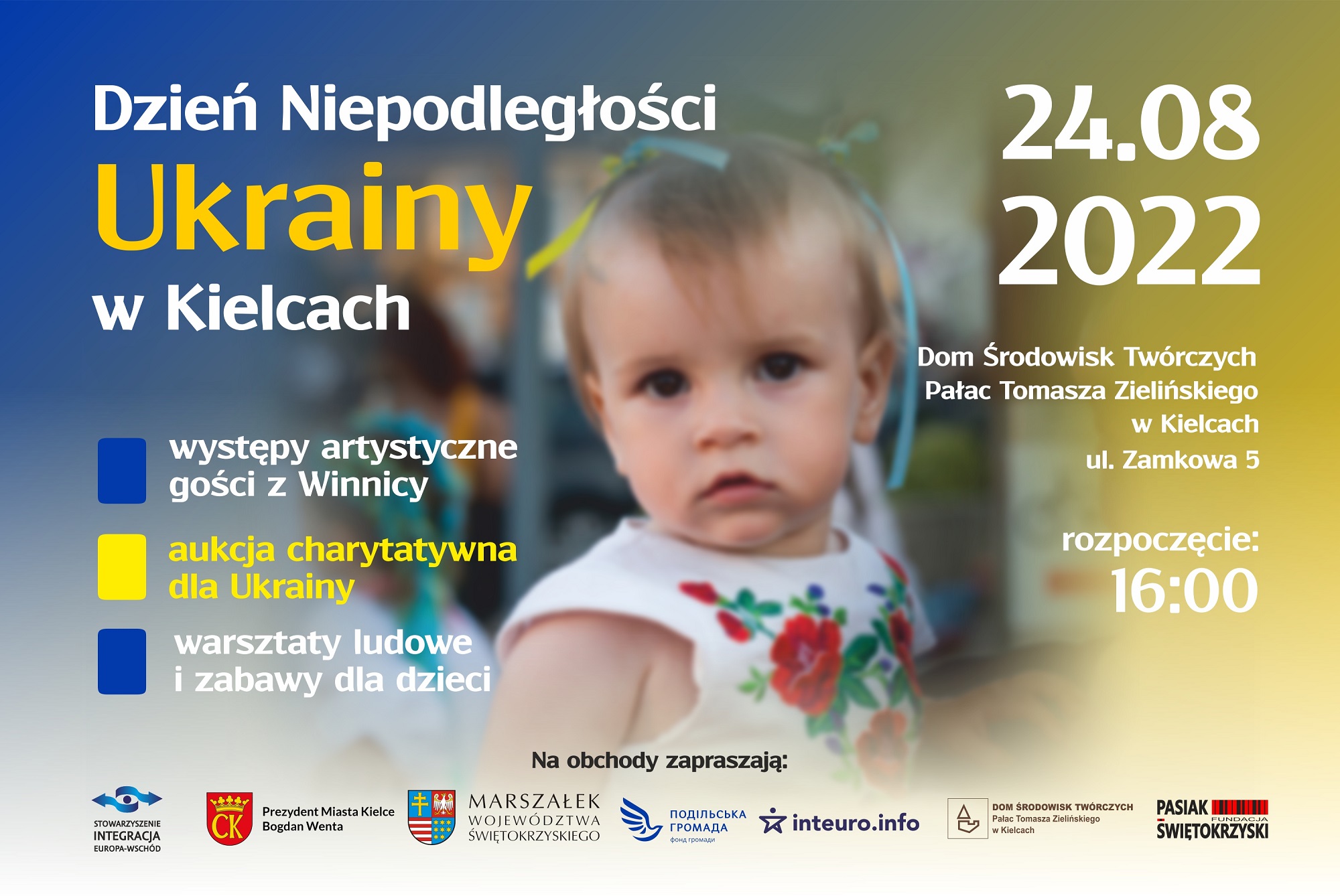 Dzień Niepodległości Ukrainy - świętuj z nami w Kielcach!